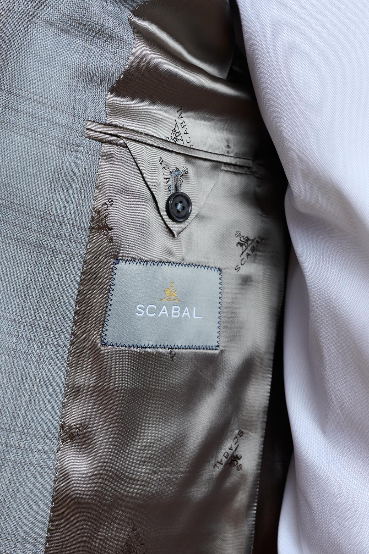 Light Grey Check Soho Suit Sleek - Image 8