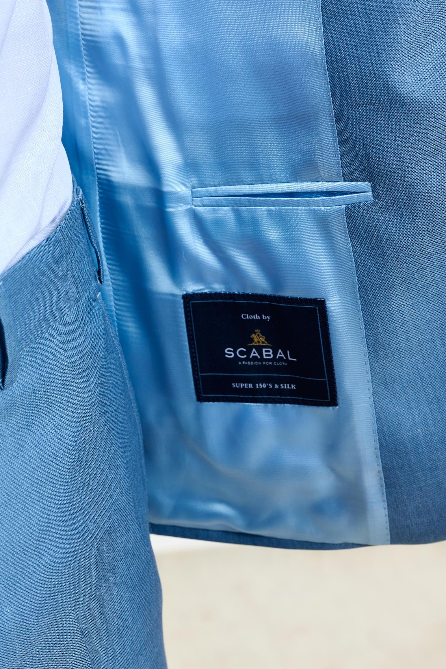 Plain Light Blue Soho Suit Sleek - Image 2