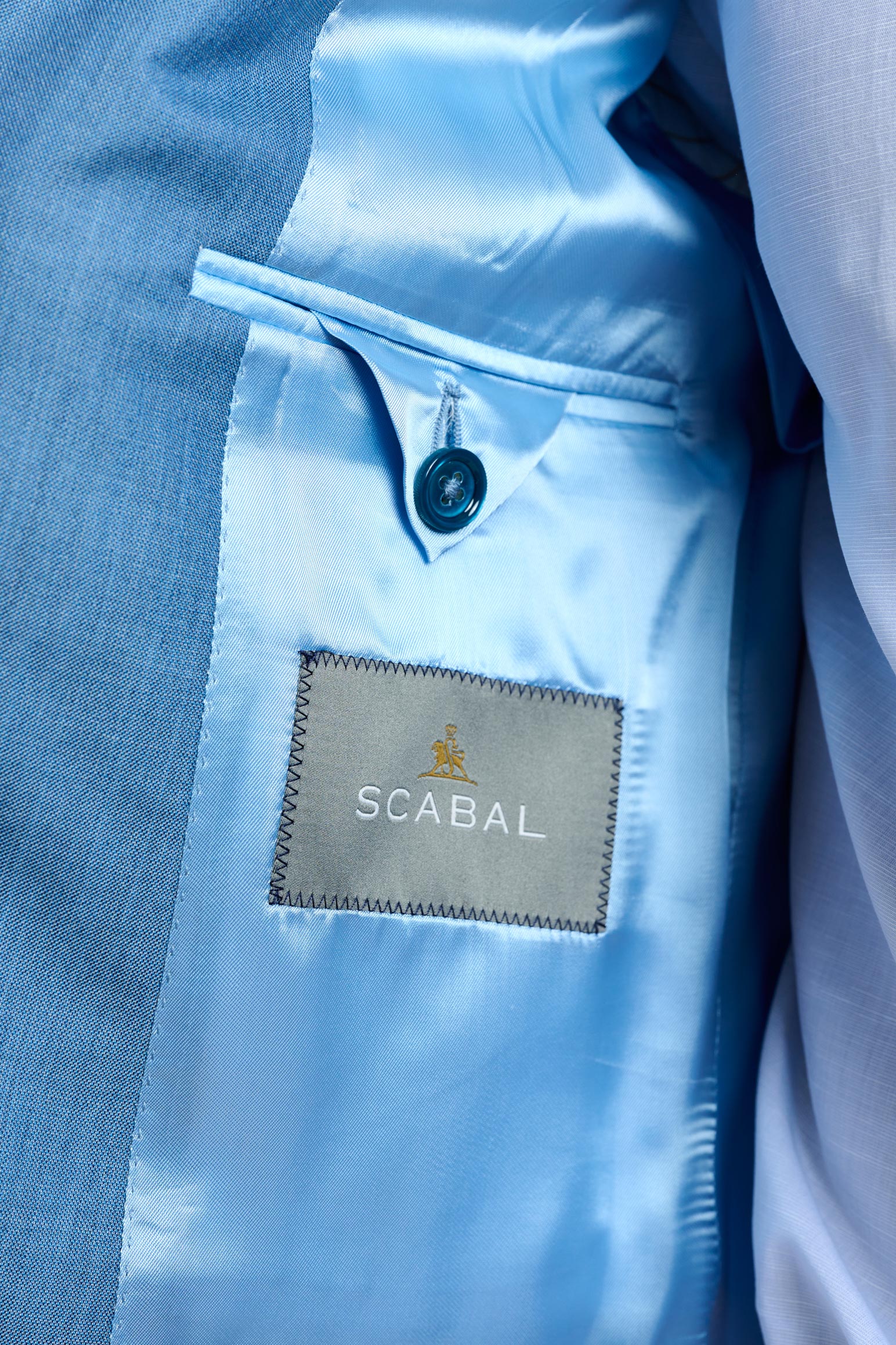 Plain Light Blue Soho Suit Sleek - Image 3