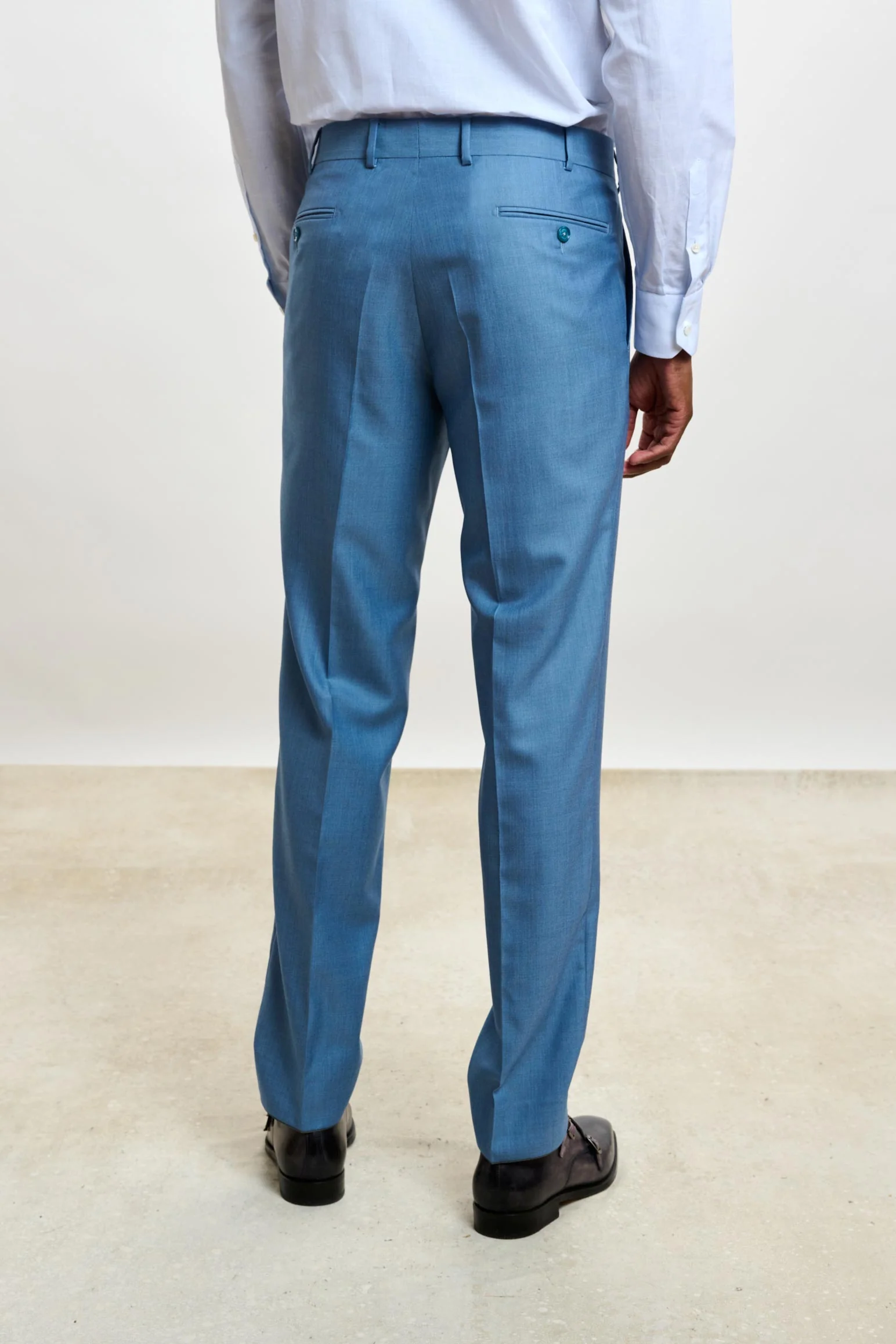 Plain Light Blue Soho Suit Sleek - Image 8