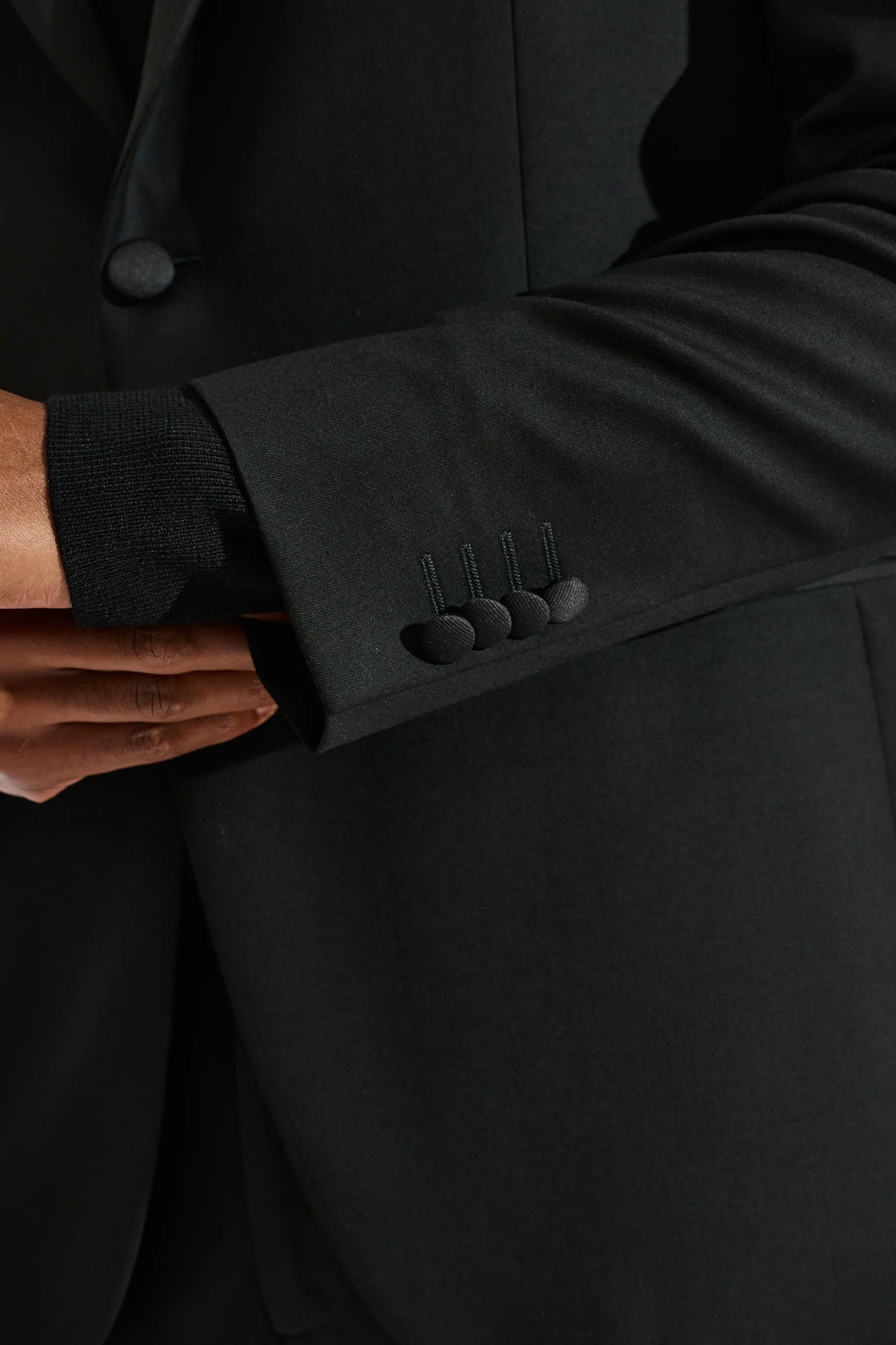 Black Soho Peak Collar Tuxedo New Deluxe - Image 3