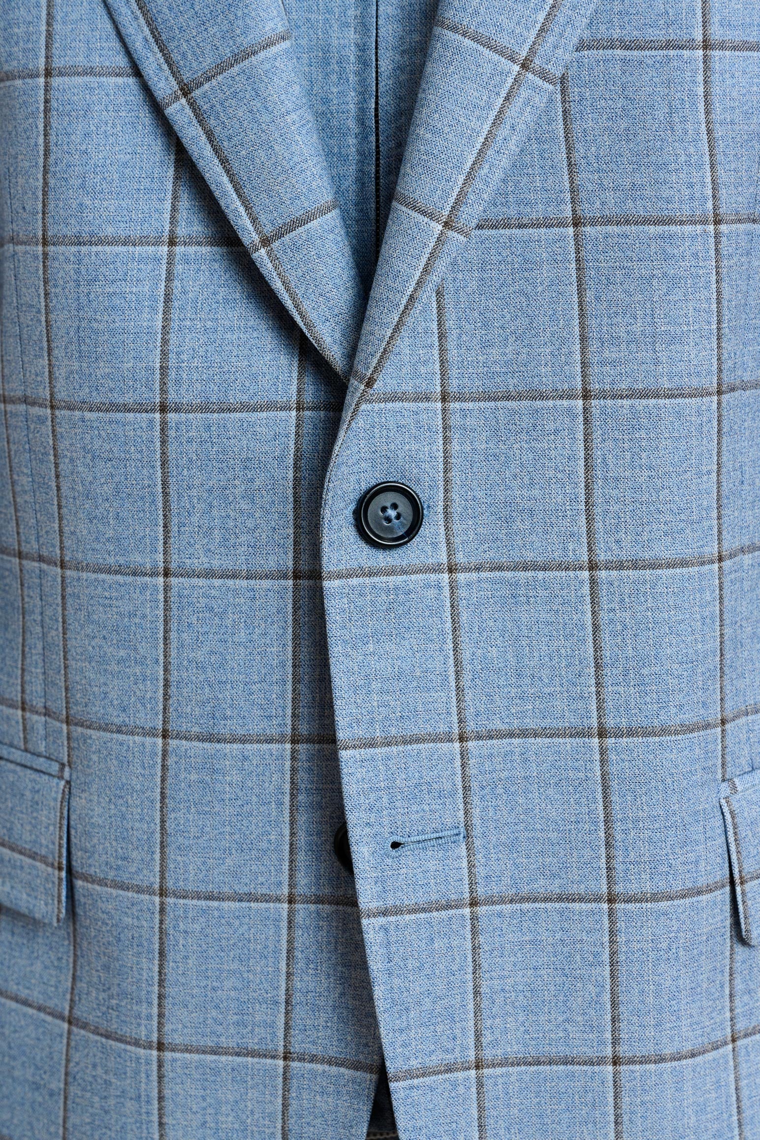 Light Blue Check Stanfield Jacket Crossover - Image 2