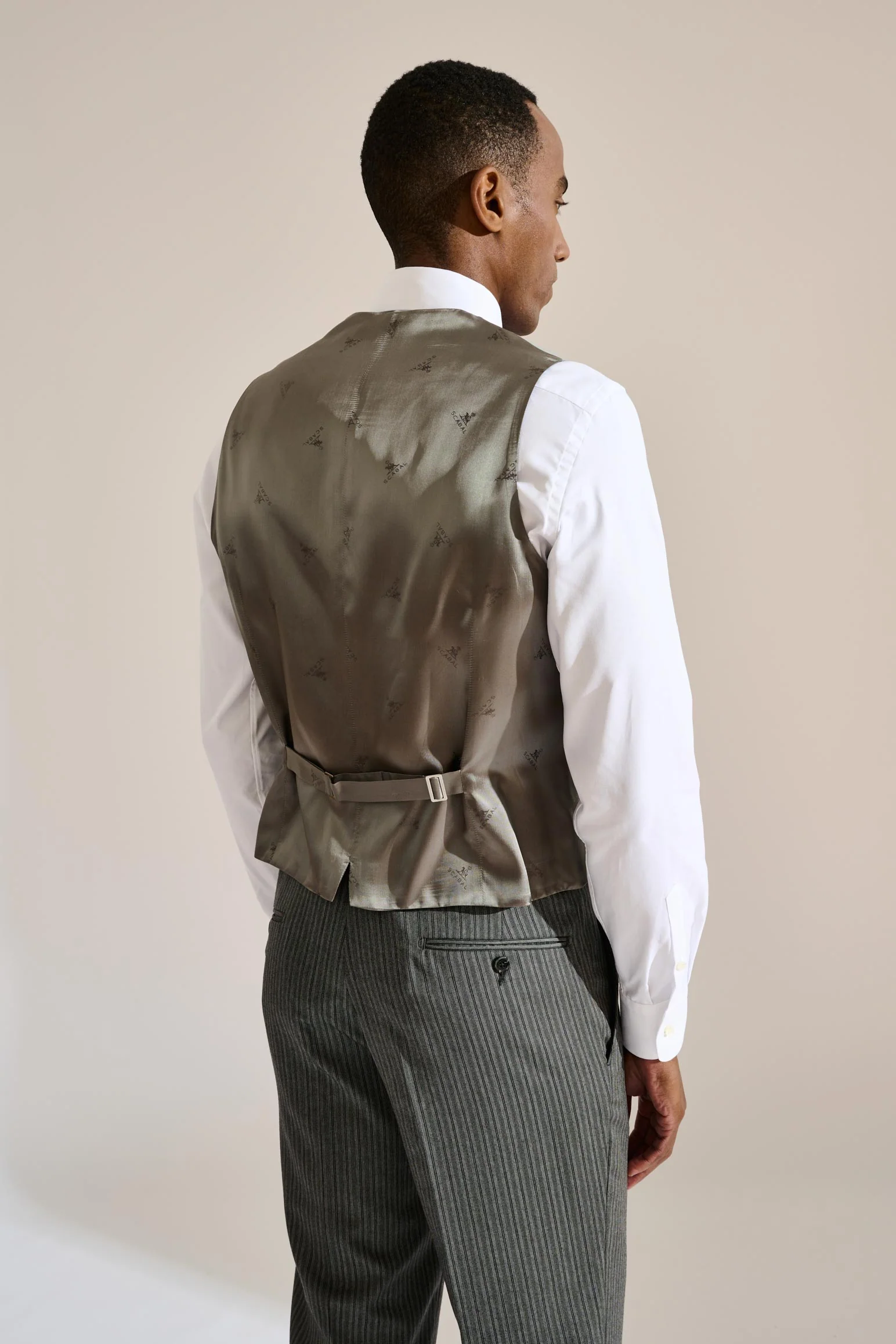 Light Grey Tay Ceremonial Waistcoat - Image 5