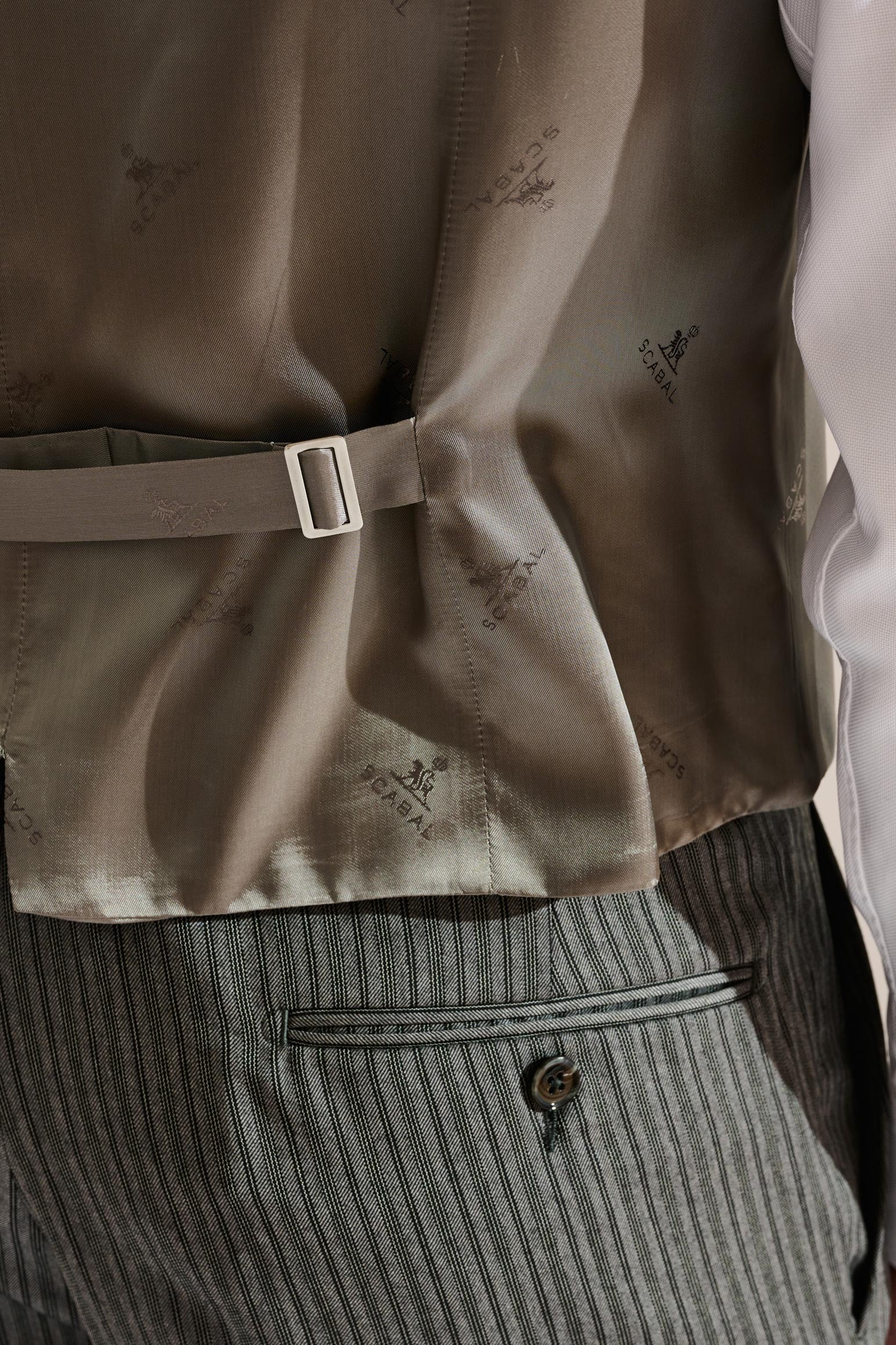 Light Grey Tay Ceremonial Waistcoat - Image 6