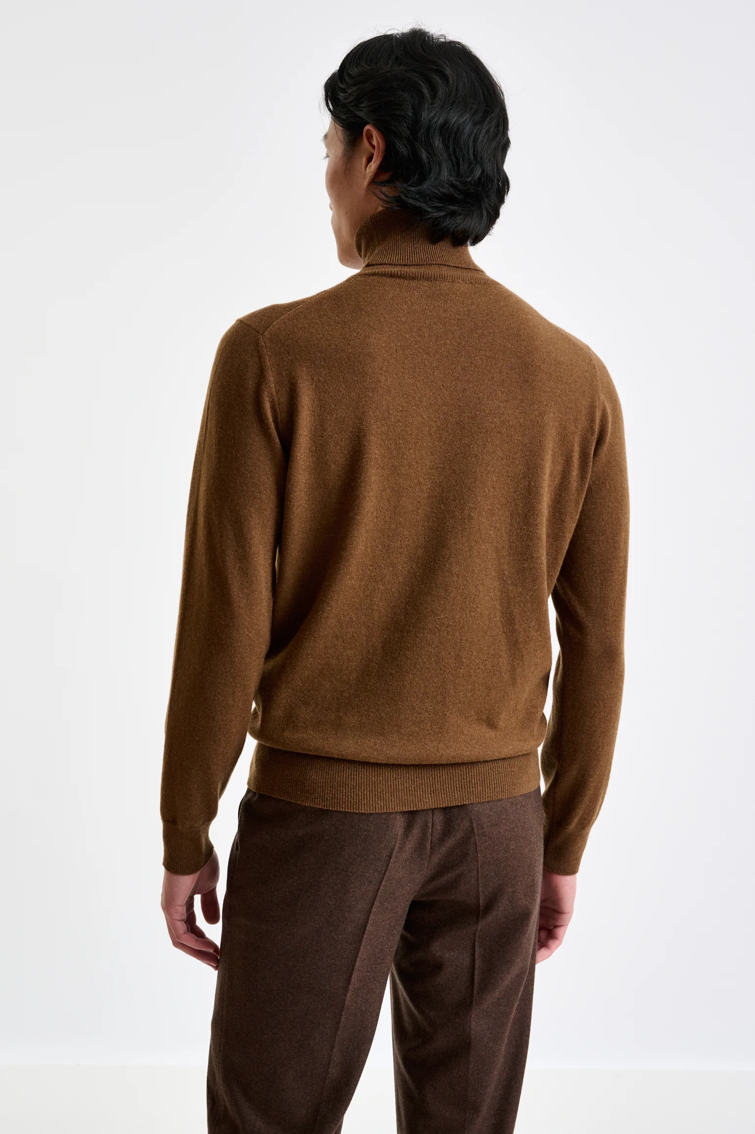 Tobacco 100% Cashmere Drumberg Rollneck Knitwear - Image 4