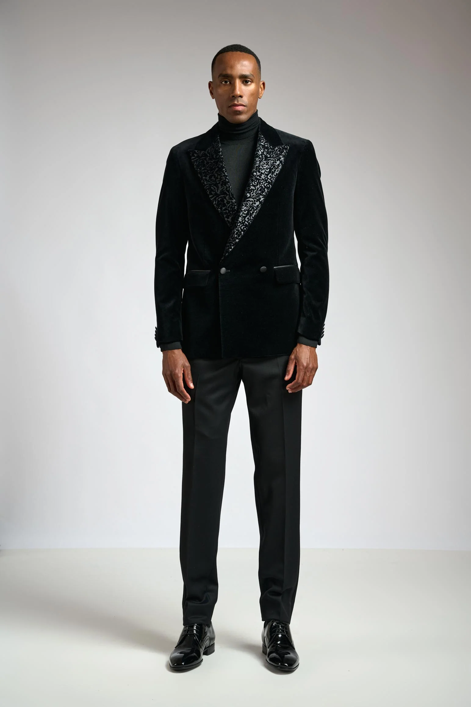 Velvet Plain Black Soho Tuxedo Festival - Image 6