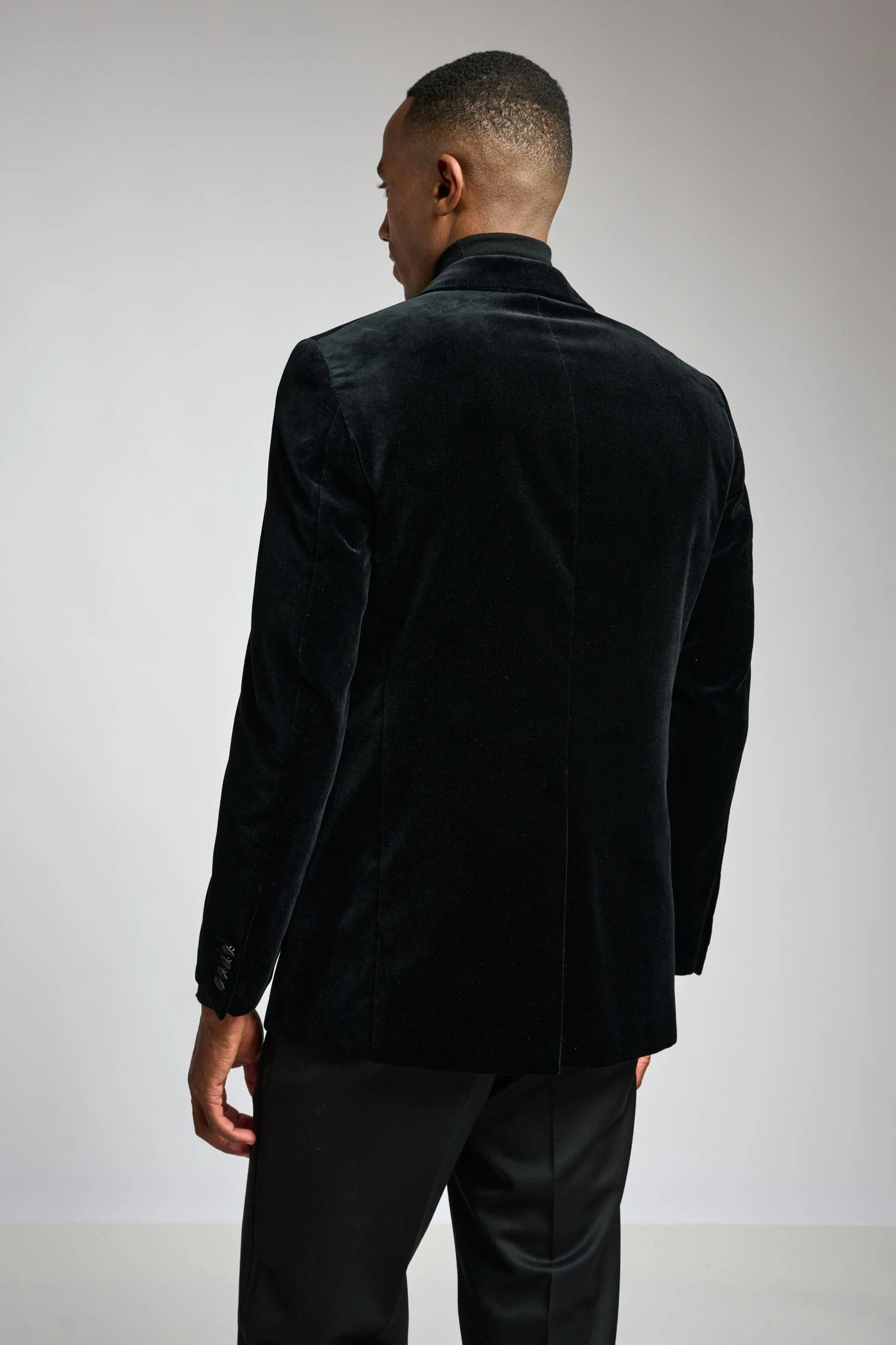 Velvet Plain Black Soho Tuxedo Festival - Image 7