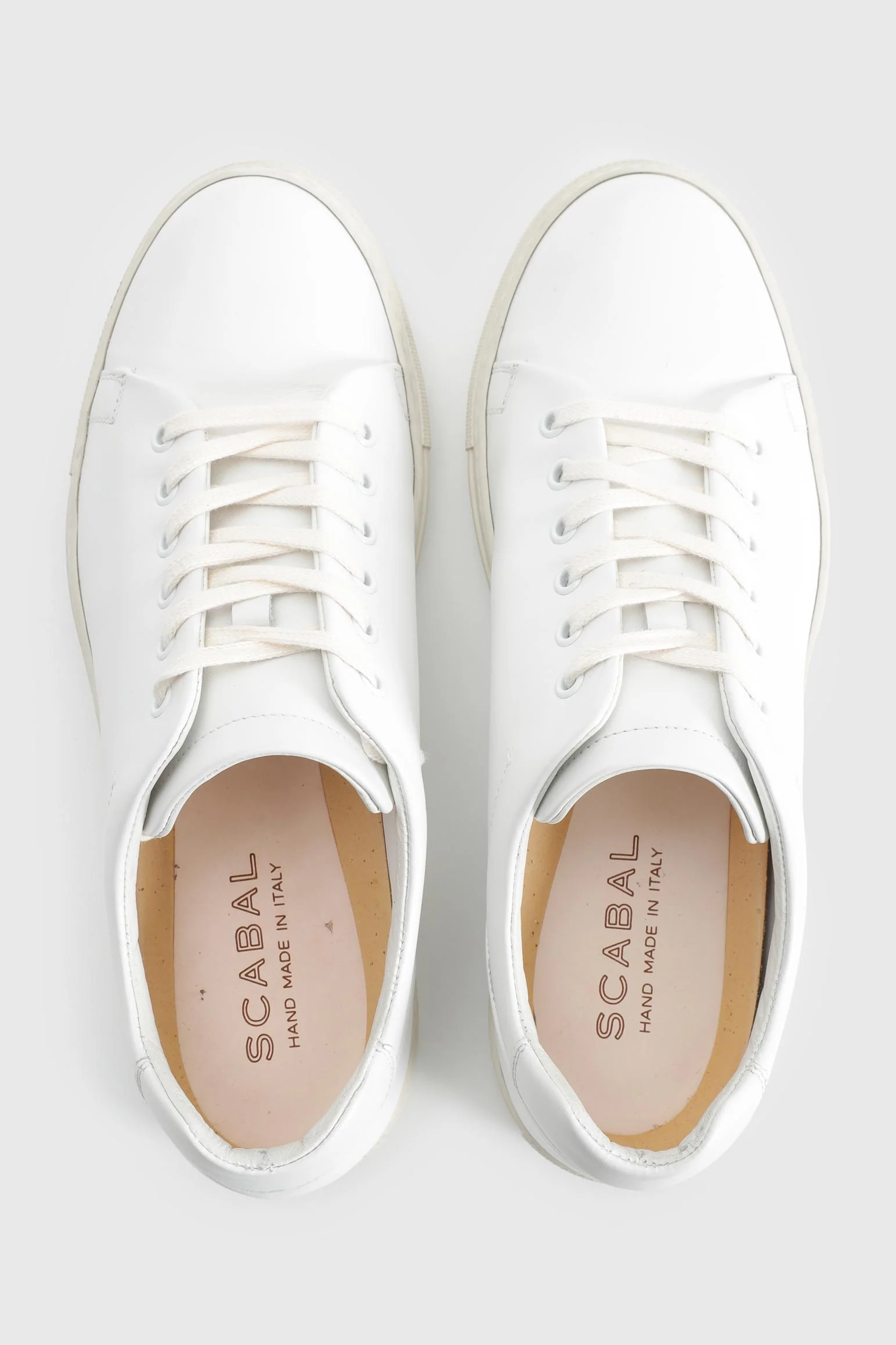 White Suede Calfskin Trainer - Image 3