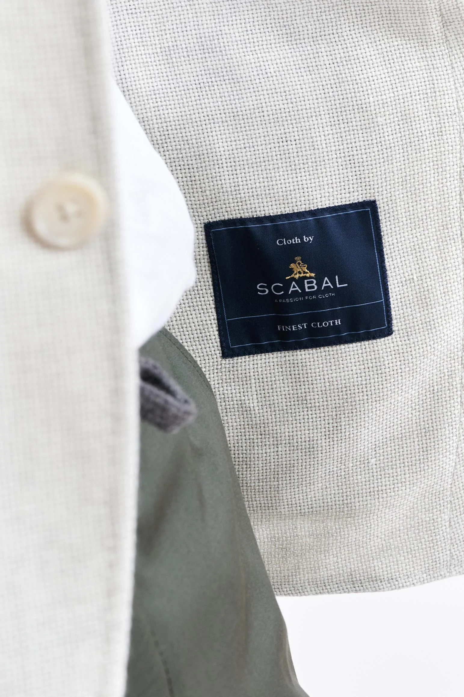 White Wool & Linen Kenton Jacket Jazz - Image 4