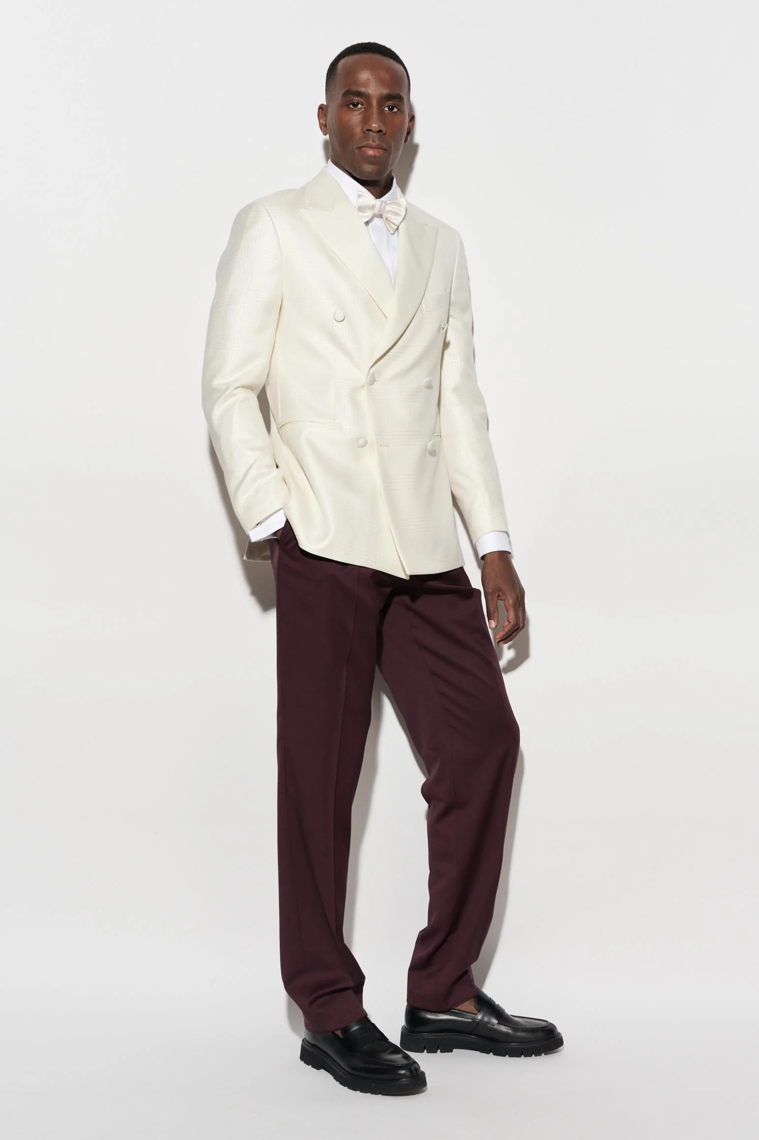 White Wool & Silk Soho Jacket Nobility - Image 2
