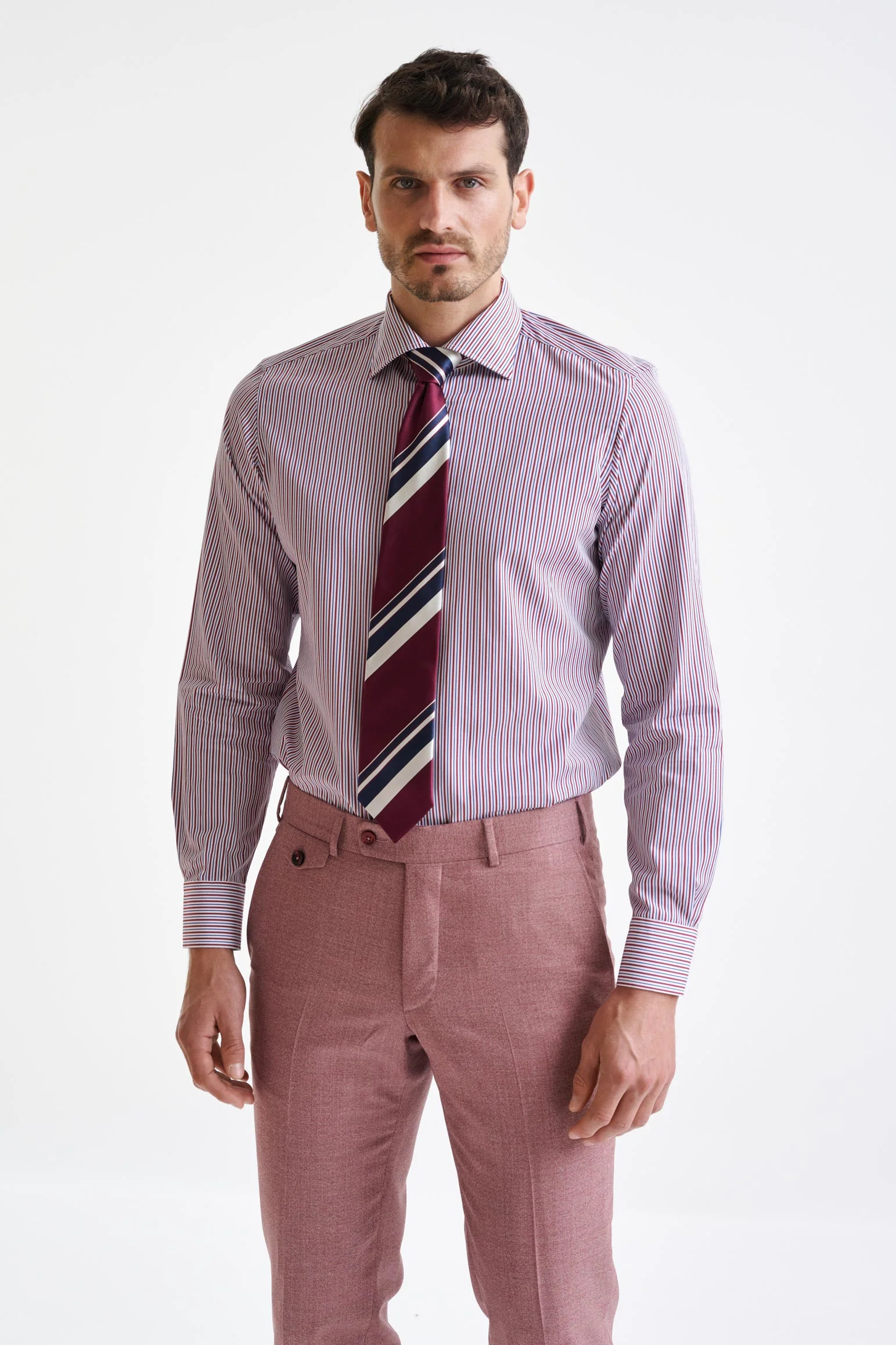 Wine Red 100% Silk Selection Tie - Image 2